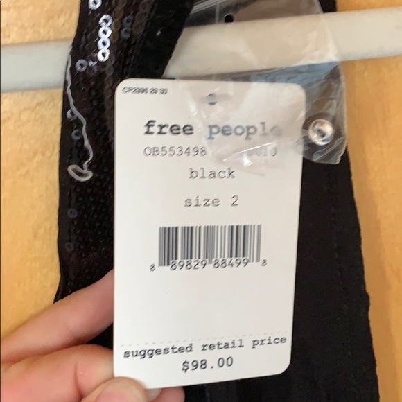 Free People Black Sequin Halter Dress - Picture 4 of 4